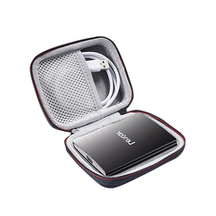 适用雷克沙Lexar移动硬盘收纳包SL500固态便携硬盘PSSD防震抗压保护盒外置储存硬盘外壳套差旅小包盒防水防刮