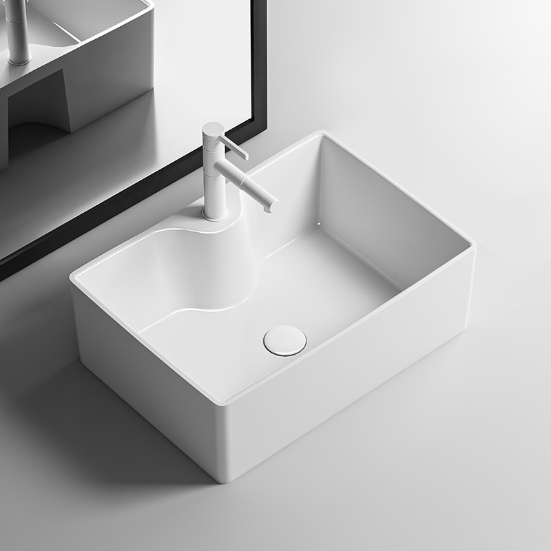 加深台上盆防溅水卫生间家用洗手盆大尺寸陶瓷阳台洗脸盆单盆,家装主材,台上盆,淘宝优惠券,粉丝福利购,淘宝优惠卷