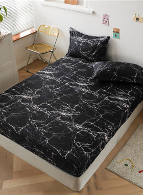 soft single bed sheets fitted sheet pillow cases cover 床笠