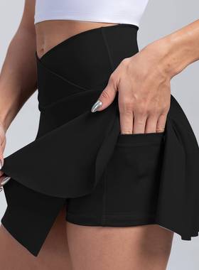 Women Pleated Tennis Skirt Shorts Golf Skorts Workout高腰女