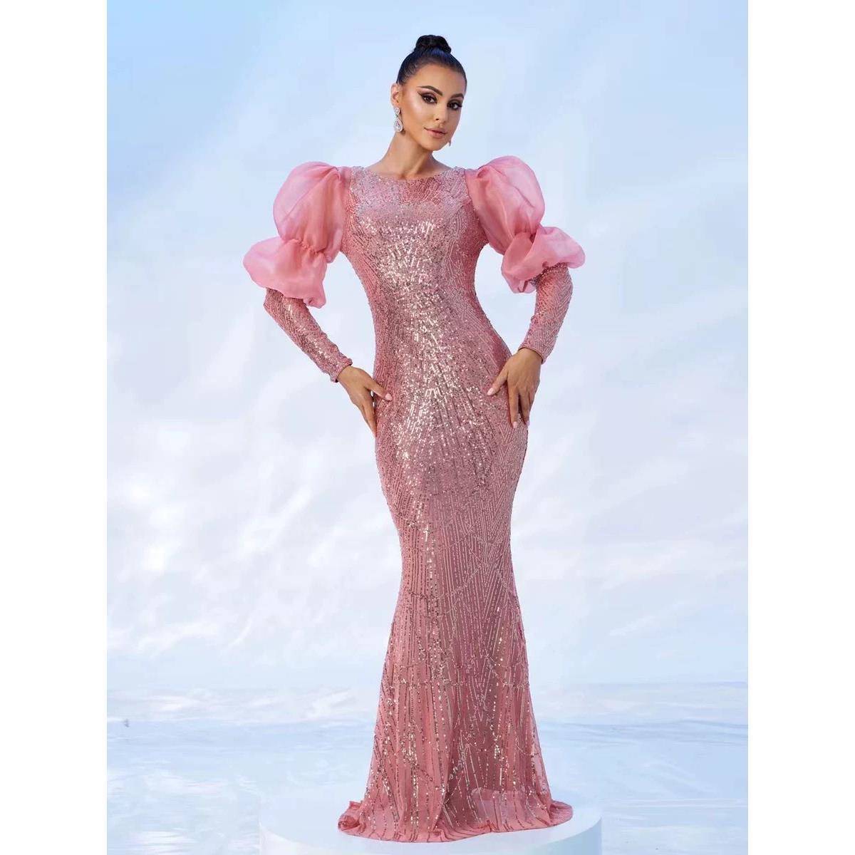 New Long Sleeve Prom Party Evening Formal Occasion Dresses