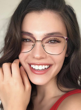 可配近视防蓝光镜女cat eye glasses frame for women очки