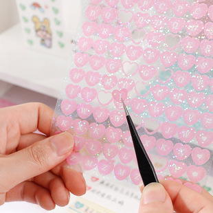 Alphabet Letter Stickers 2 Pcs Self Adhesive Abc Sticker Met