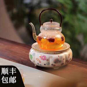 莺歌烧2025新款电陶炉静音家用办公小型煮茶器烧水壶围炉煮茶茶炉