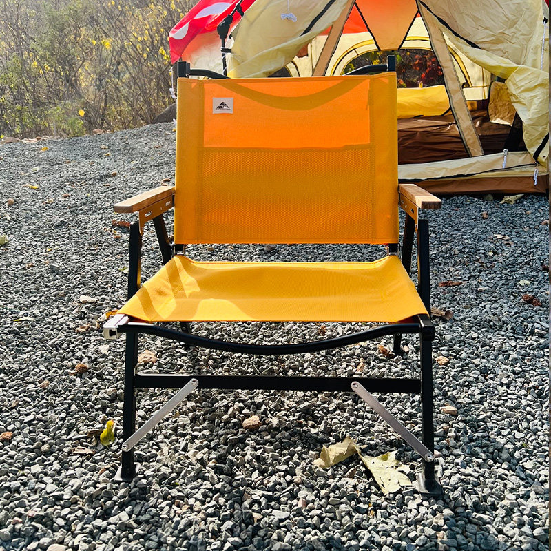Areffa铝合金户外矮脚折叠克米特椅便携式钓鱼椅庭院露营靠背凳子