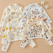 宝宝长袖 儿童夏季 护肩睡觉专用立领薄款 空调房纯棉坎肩护颈睡衣