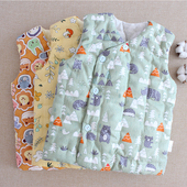 婴儿纯棉花手工马甲秋冬季 加厚保暖坎肩男女宝宝居家外出背心马夹