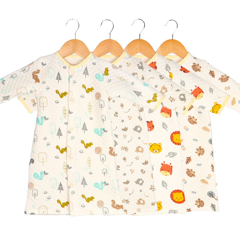 婴幼儿纯棉春秋保暖家居睡袍睡衣