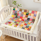 宝宝百家被婴儿纯棉花手工成品新生儿包被儿童夏凉被加厚四季 盖被