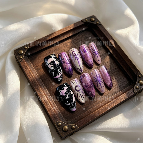 MLY【 美少女战士】小何家纯手工穿戴甲·高级手绘美甲贴片