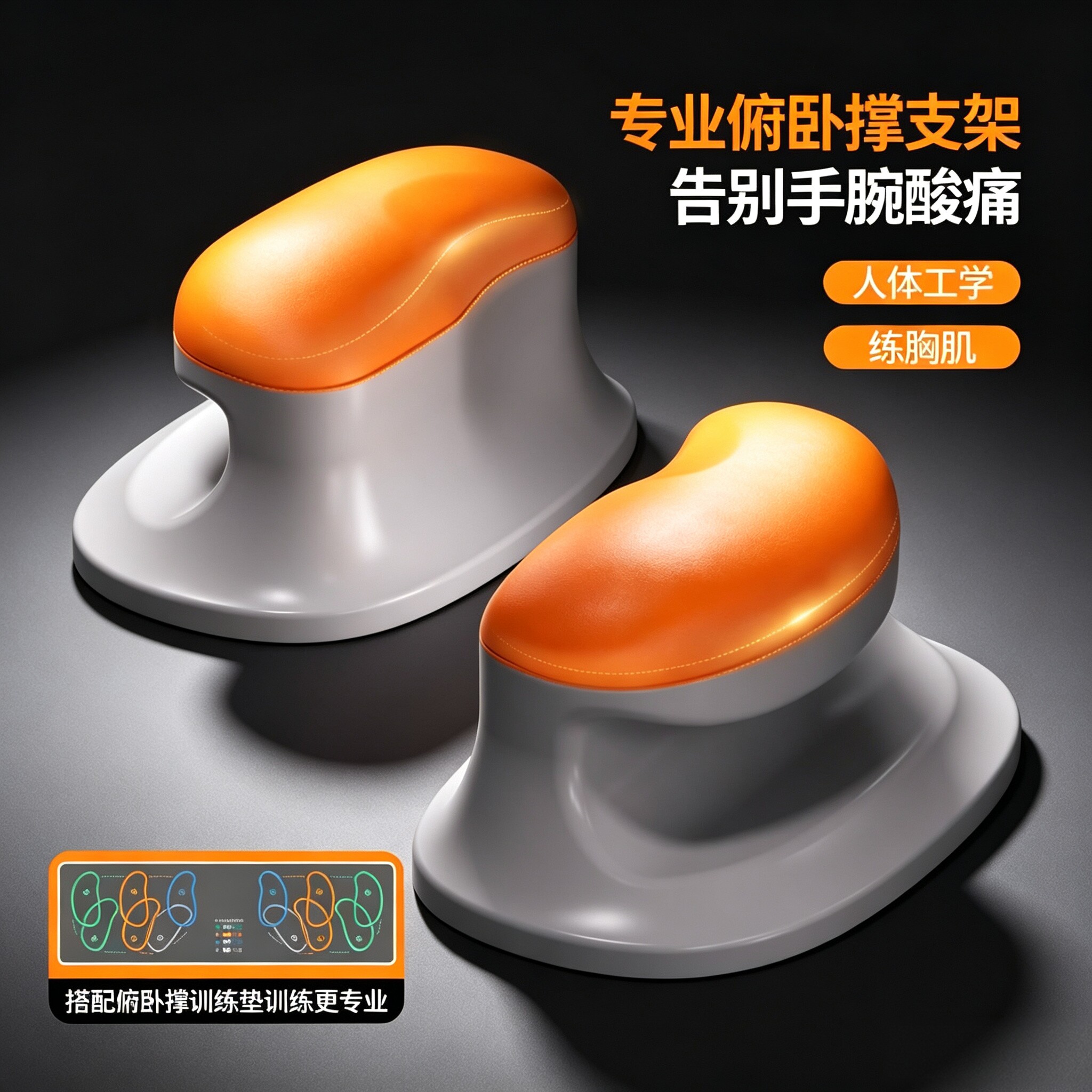 家用俯卧撑训练板多功能支架图片