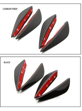 4PCS Car Front Bumper Lip Protector Rubber Rear Diffuser Car