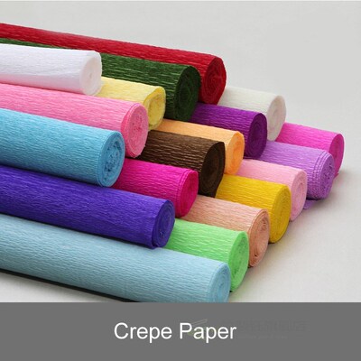 Craft DIY Flower Wrapping 250x50cm Crepe Paper 19 Colors Cri