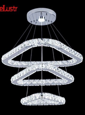 Modern Led Crystal Chandelier Hanging Lighting Crystal Lust