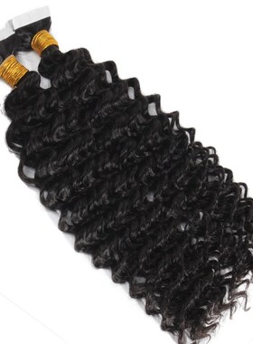 Deep Wave Tape in Human Hair Extensions 100g 40pcs Machine M
