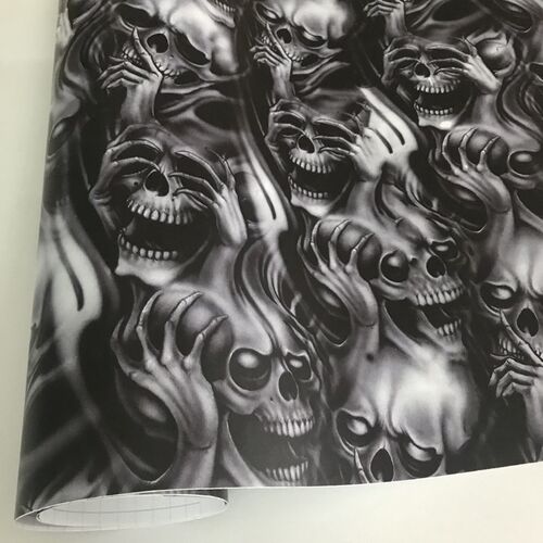 ORINO Car Wrap Graffiti Skull Sticker Camo Sticker Bomb Vin