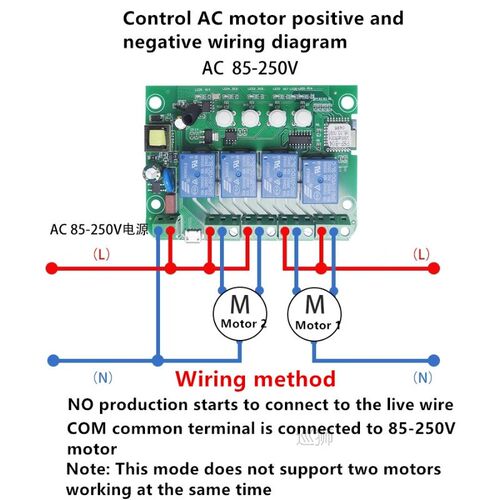 Ewelink Relay 4CH Smart Home Switch Module 7-32V 85-250V 10A