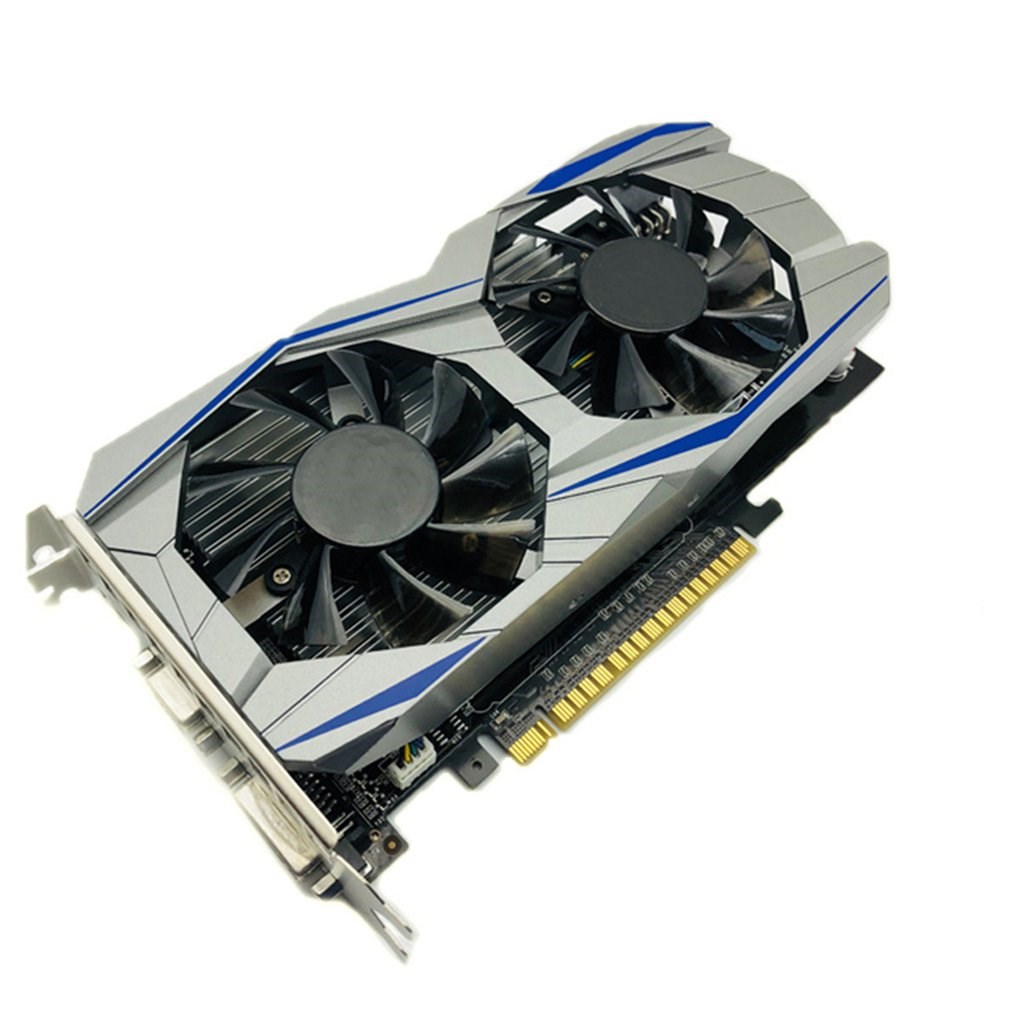 Professional GTX1050TI 4GB DDR5 Graphics Card Silver blue 12