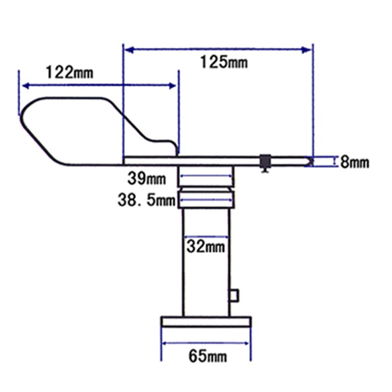 485 output wind direction meter wind direction sensor 16 azi