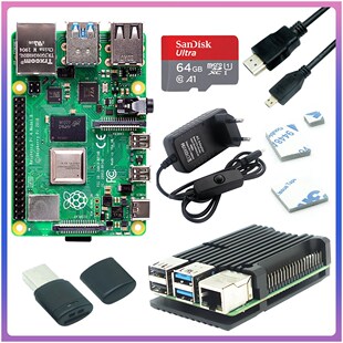 Originele Raspberry Pi 4 Model B 2GB 4GB 8GB Kit + Aluminium
