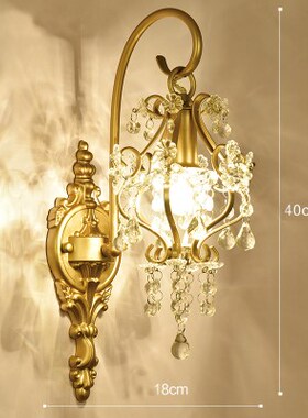 American Crystal Wall Light Simple Mirror headlight Aisle La