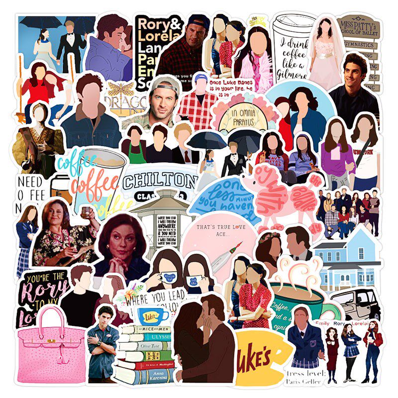 10/30/50pcs/pack classic tv show gilmore girls graffiti sti
