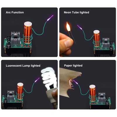Mini Tesla Coil DIY Kit DC 15-24V 15W Tesla Music Coil Plasm