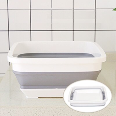 Silicone Bucket Folding Camping Washbasin Foldable Basin Fi