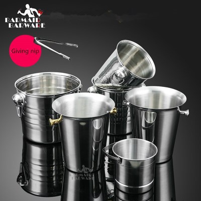 1L-7L Stainless Steel Ice Bucket Wine Champagne with Straine