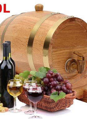 10L beer brewing keg Vintage Wood Oak Timber Wine Barrel for