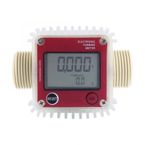 K24 LCD Turbine Meter Digital Diesel Fuel Flow Meter 10-120L