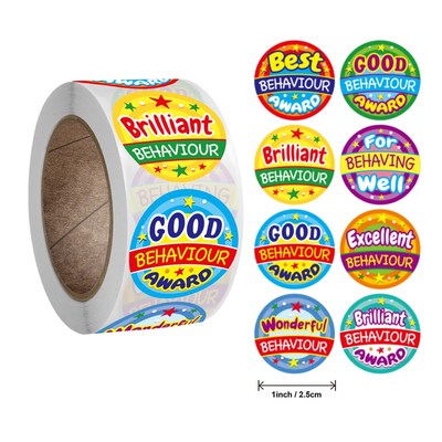 50-500pcs Cute Teacher Reward Motivational Stickers for Chil