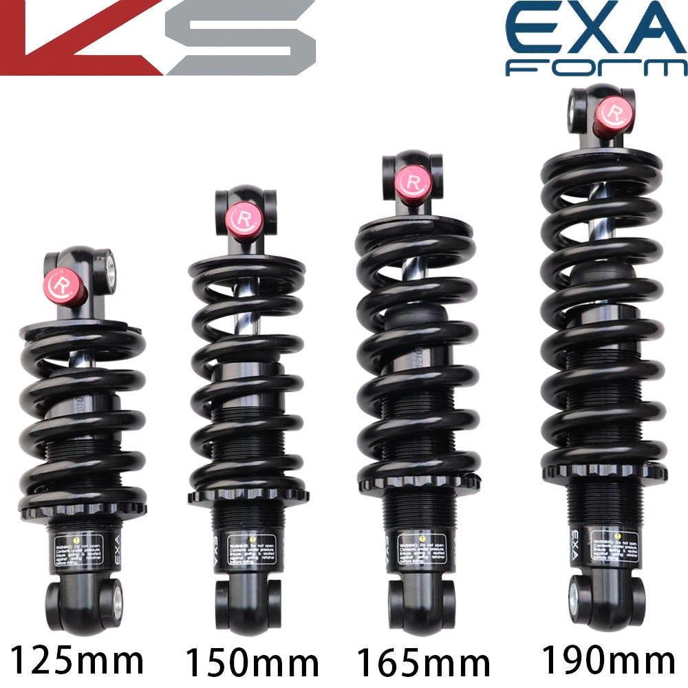 Taiwan EXA 291R 165/190mm bicycle rear shock absorber/lithiu