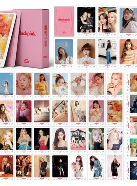 BLACK and PINK Photocard LOMO Card 54pcs Postcard with Box