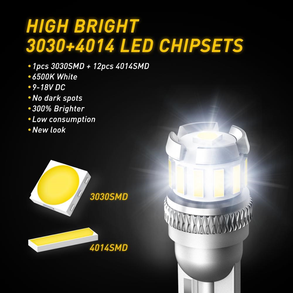 10X W5W LED T10 LED Bulbs Canbus 4014 3020SMD For BMW Audi C