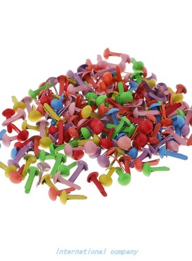 200PcS Metal Round Head SPlit Pin BRadS PaPeR FaSteneR  ScRa