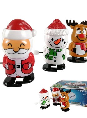 Funny Wind Up Toy Santa Claus Elk Snowman Christmas Kinderga