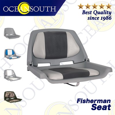 Fisherman Boat Seat Marine-Grade Polymer Low-Back Moulded Fo