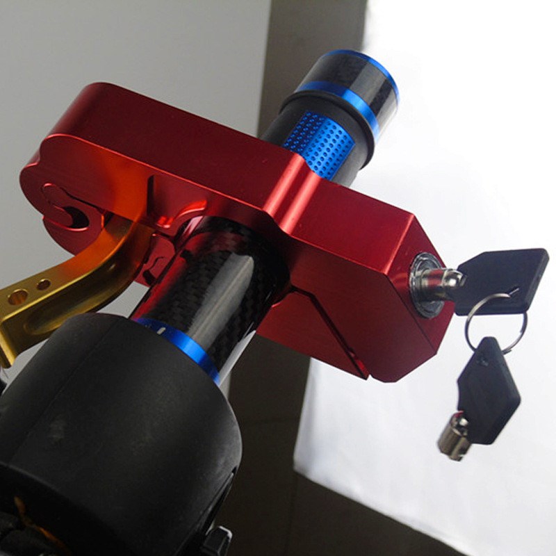 Motorcycle Grip Lock Security Safety Handlebar Handset Locki