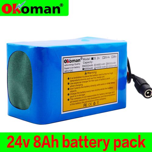 6s3p 24V 8Ah 18650 Battery Lithium Battery 25.2v 8000mAh Ele