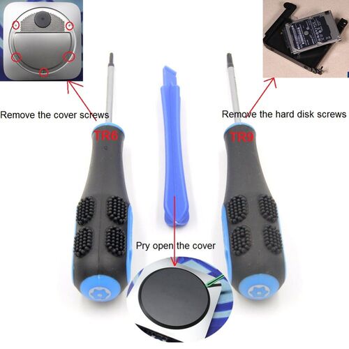 Tr6  Tr9 Torx Screwdriver Set with Crowbar for Repairing or