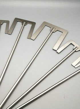 1pc stainless steel E-type blade paddle with leaf-width 40mm