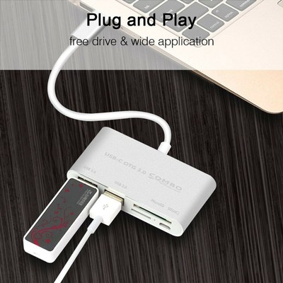 l USB C to Multi SD CF Micro SD Card Reader Adapter Type-C U
