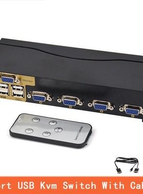 4 Port USB Kvm Switch VGA Splitter Schalter Adapter Drucker