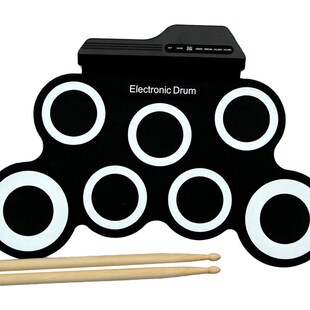 Digital Electronic Roll p Drum Pad Set Kit - Portable Silico