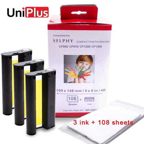 UniPlus for Canon Selphy Color Ink Paper Set Compact Photo