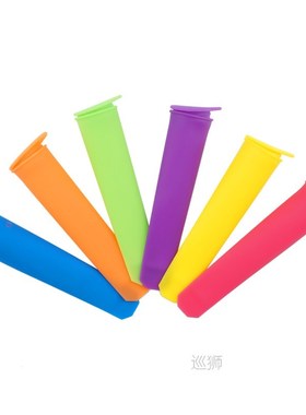 6PCS/set Summer Creative DIY Silicone Popsicle Makers Handhe