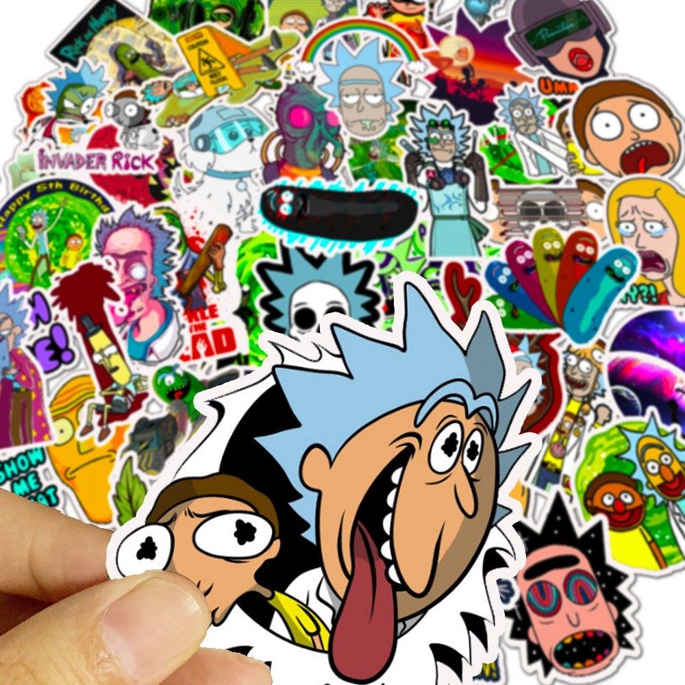 50pcs Cartoon Anime Animal Vsco Stickers Waterproof Skatebo