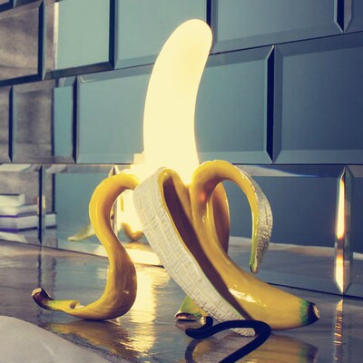 Nordic Minimalist creativity Glass Led Banana Table Lamps Mo