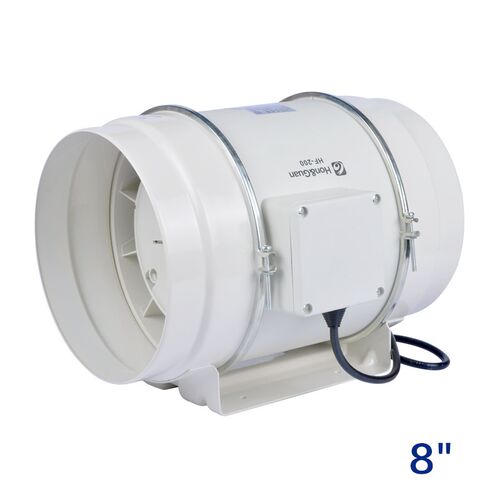 8 inch inline booster fan plastic ventilation pipe exhaust c